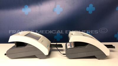 Lot of 2 Siemens Urine Analysers Clinitek Status + - S/W 2.620.001 and 2.500.002 - no power supplies (Both power up) - 3