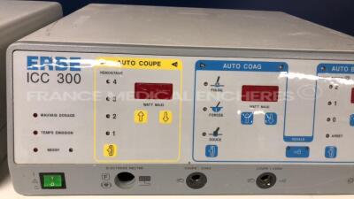 Lot of 2 ERBE Electrosurgical Unit ICC 300 for spare parts - both no power - 5