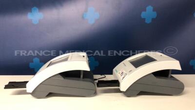 Lot of 2 Siemens Urine Analysers Clinitek Status + - YOM 2018 - S/W 2.620.001 and 2.620.001 - no power supplies (Both power up) - 2