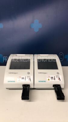 Lot of 2 Siemens Urine Analysers Clinitek Status + - YOM 2017 - S/W 2.400.001 and 2.500.001 no power supplies (Both power up)