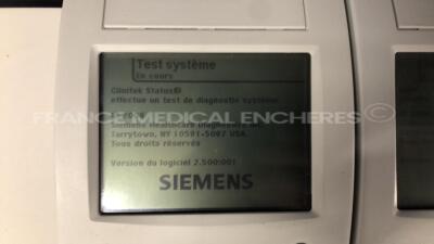 Lot of 3 Siemens Urine Analysers Clinitek Status + - S/W 2.500.001 and 2.630.001 and 2.620.001 - no power supplies (All power up) - 3