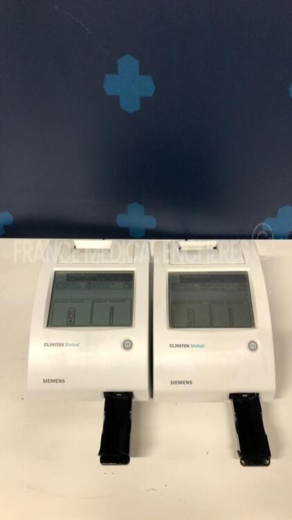 Lot of 2 Siemens Urine Analysers Clinitek Status - S/W 2.000.022 and 2.400.001 - no power supplies (Both power up)