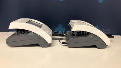 Lot of 2 Siemens Urine Analysers Clinitek Status - S/W 2.000.022 and 2.400.001 - no power supplies (Both power up) - 2