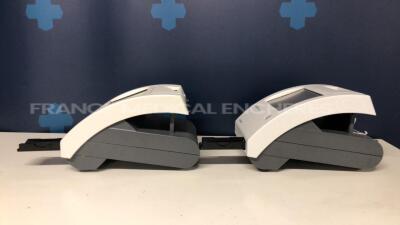 Lot of 2 Siemens Urine Analysers Clinitek Status - S/W 2.000.022 and 2.500.002 - no power supplies (Both power up) - 2