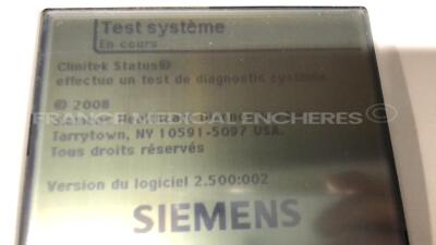 Lot of 2 Siemens Urine Analysers Clinitek Status - S/W 2.000.022 and 2.500.002 - no power supplies (Both power up) - 5