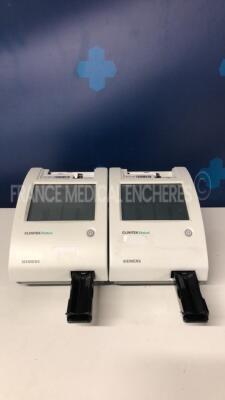 Lot of 2 Siemens Urine Analysers Clinitek Status - S/W 2.400.002 and 2.500.002 - no power supplies (Both power up)