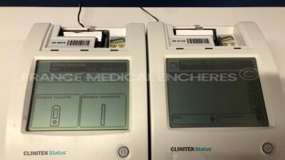 Lot of 2 Siemens Urine Analysers Clinitek Status - S/W 2.400.002 and 2.500.002 - no power supplies (Both power up) - 4