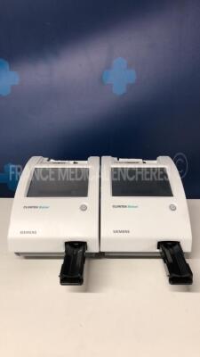 Lot of 2 Siemens Urine Analysers Clinitek Status - S/W 2.400.003 and 2.400.002 - no power supplies (Both power up)