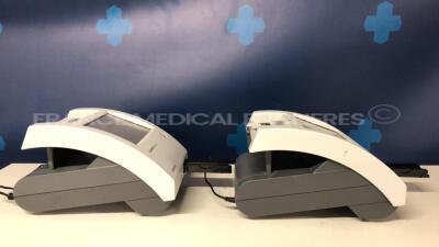 Lot of 2 Siemens Urine Analysers Clinitek Status - S/W 2.400.003 and 2.400.002 - no power supplies (Both power up) - 3