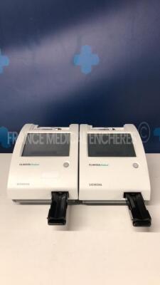 Lot of 2 Siemens Urine Analysers Clinitek Status - S/W 2.000.022 - no power supplies (Both power up)