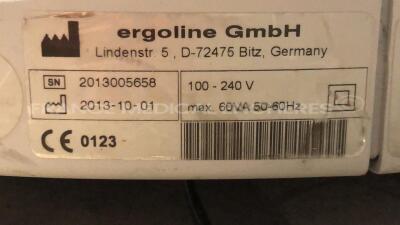 Lot of GE Stress Test Case P2 Series - YOM 2011 - S.W V6.73 w/ GE Module Assy Cam 14 V2 - YOM 2013 and Ganshorn Medizin Electronic Plethysmograph Power cube Ergo SPO 2 GE - YOM 2013 and HP Laser Jet Pro M402dn and GE Ergometer eBike Comfort - YOM 2013 - S - 23