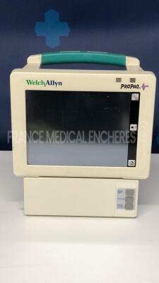 Welch Allyn Patient Monitor Propaq CS - no power supply (Powers up)