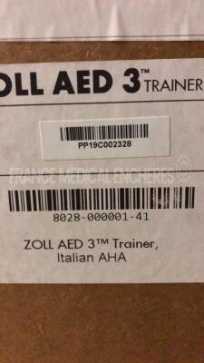 Lot of 2 ZOLL Defibrilator AED 3 Trainers original box never used - Italian Language - 5