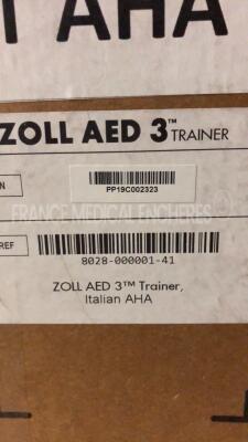 Lot of 2 ZOLL Defibrilator AED 3 Trainers original box never used - Italian Language - 6