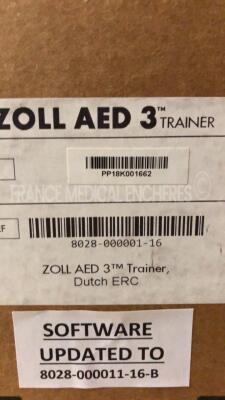 Lot of 2 ZOLL Defibrilator AED 3 Trainers original box never used - Dutch Language - 5