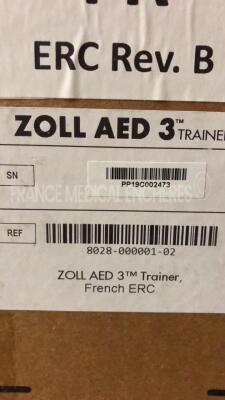 Lot of 2 ZOLL Defibrilator AED 3 Trainers original box never used - French Language - 5