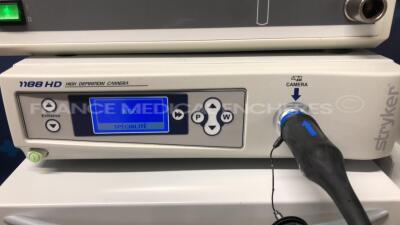 Stryker Tower including Stryker Insufflator 40L High Flow Insufflator and Stryker Camera System 1188HD High Definition Camera - YOM 2007 and Stryker Camera 1188HD and Stryker Monitor 26" Vision Elect HDTV - YOM 2013 and Stryker Cart ST-4 - YOM 2013 (All p - 5