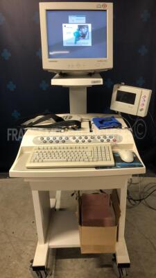 Lot of GE Stress Test Case Radisys w/ Marquette Effort Treadmill T2000 - YOM 2003 (No power) and SunTech Vital Signs Monitor Tango - YOM 2003 ( No power) - misssing password for the GE Case software - 2