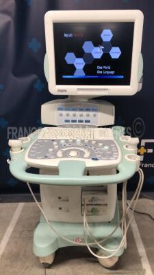 Esaote Ultrasound Mylab 70 X Vision - YOM 2010 - S/W 6.10 - options X view - TP view - autogain - M view - w/ LA 435 probe - LA 523 10 -5 probe (Powers up)