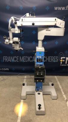 Zeiss Microscope Stativ S4 - w/ dual binoculars 10X22 and 12.5X - footswitch tested and functional (Powers up) - 2