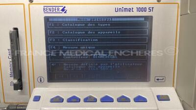 Bender Safety Tester Unimet 1000 ST - S/W 4.20 (Powers up) - 9