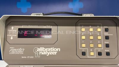 Timeter Flow Analyser Calibration Analyzer Series RT-200 (Powers up) - 2