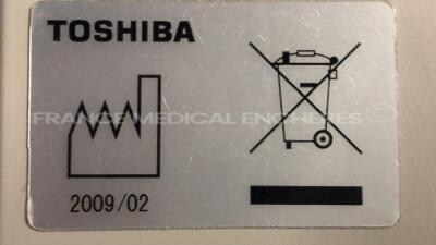 Toshiba Ultrasound SSA-790A Aplio XG - YOM 03/2009 w/ Toshiba Probe PLT-604AT and Toshiba Probe PVT-375BT - YOM 2012 and Toshiba Probe PLT-1204AT and Toshiba Probe PST-25BT - YOM 2009 and Toshiba Probe PVT-661VT - YOM 2009 (Powers up) - 26