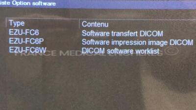 Hitachi Ultrasound EUB-8500 - YOM 2004 - S/W V16-07A - options software transfert DICOM - software impression image DICOM - DICOM software worklist -w/ EUP- C715 probe - EUP-L52 probe - EUP-L65 probe - EUP-C532 probe EUP-S50A (Powers up) - 6