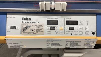 Drager Incubator 8000SC - YOM 2000 - No power - 5