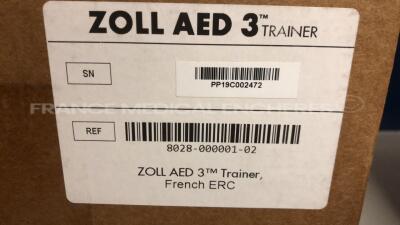 Lot of 2 ZOLL Defibrilator AED 3 Trainers original box never used - French Language - 5