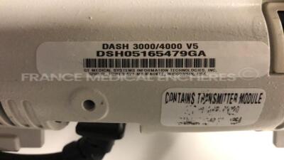 GE Patient Monitor Dash 3000 - YOM 2010 - S/W 7.3 (Powers up) - 7