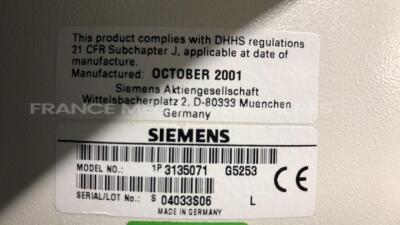 Siemens C-Arm Siremobil Compact - YOM 2001 - X-Ray Tube Type 03135071 - YOM 2001 w/ Siemens Footswitch G 5437 and Sony Hybrid Graphic Printer UP-970AD (Powers up) - 16