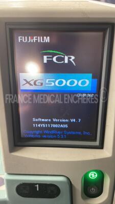 Fujifilm Computed Radiography Reader Digitizer FCR XG5000 - YOM 2005 - S/W V4.7 w/ Workstation including FCR Software (Powers up) - 4