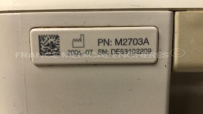 Philips Fetal Monitor Avalon FM30 - YOM 2006- S/W 6.02.14 w/ 1 Transducer US and 1 Transducer TOCO (Powers up) - 7