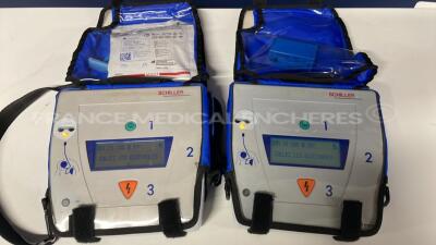 Lot of 2 Schiller Defibrillator Fred Easy - YOM 2003 (Both power up)