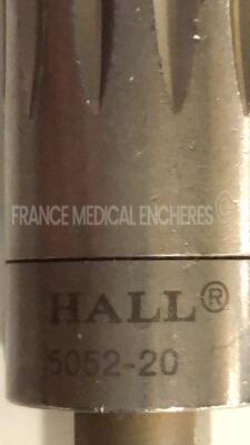 Lot of Hall Orthopedic Air Motor Hall Drill / Reamer 5067.01 Series 4 - YOM 2003 w/ Hall Jacobs Chuck Reamer 5044-11 and Hall / Zimmer Shank Adaptor 1384-34 and Hall Pin Drive Attachment 5052-20 and Hall Drill Adaptor 5044-06 and Hall Orthopedic Air Motor - 8